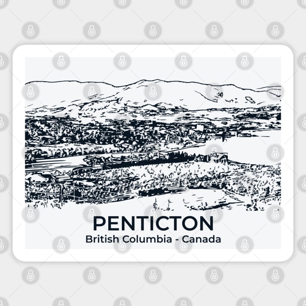 Penticton - British Columbia Magnet by Lakeric